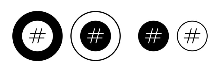 Fototapeta premium Hashtag icon vector. hashtag simbols