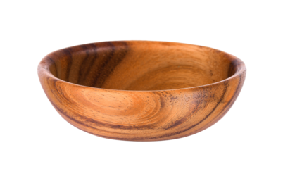 wood bowl on transparent png