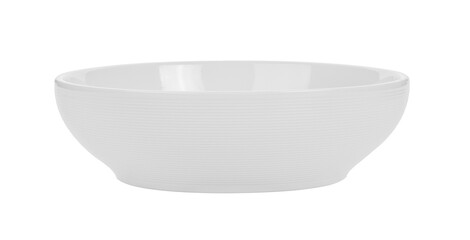 white ceramic bowl on transparent png