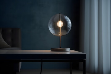Modern table lamp. Generative AI
