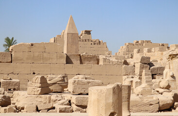 Ancient egyptian temple of Karnak in Luxor, Egypt
