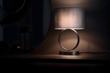 Modern Charm of Table Lamp. Generative AI