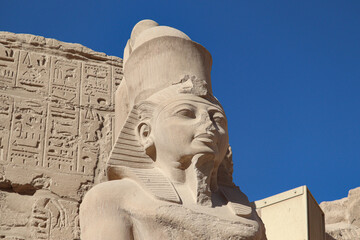 Statue of Ramses II at Karnak temple in Luxor, Egypt 