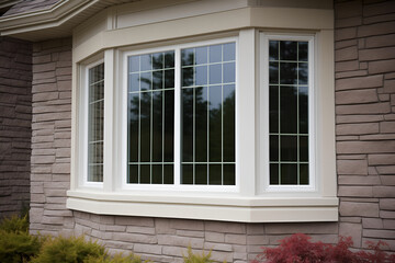 Bay Window Exterior View: AI Generated Image