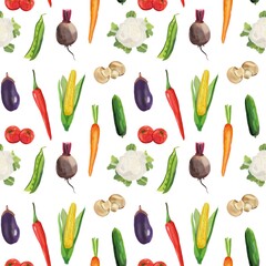 pattern with vegetables