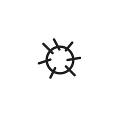 Obraz premium Animals Sea Urchins Outline Icon