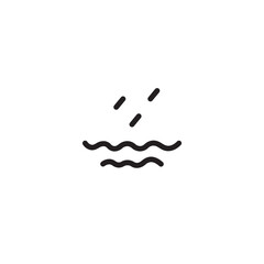 Sea Water Wave Outline Icon
