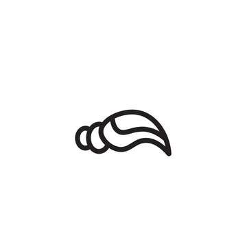 recommend clip art: Sea Slug Snail Outline Icon