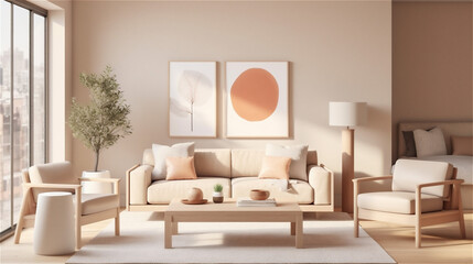 Generative AI, Simplicity in Style: A Minimalist Living Room Design