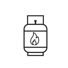 LPG icon vector logo design template flat style