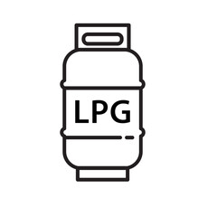 LPG icon vector logo design template flat style