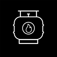 LPG icon vector logo design template flat style