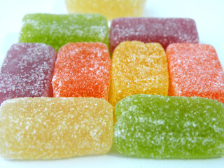 Sugar coated gummy candies