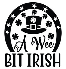 St. Patrick's Day Shirt Design Print Template, Lucky Charms, Irish, everyone has a little luck Typography Design