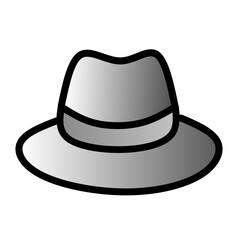 black hat isolated on white