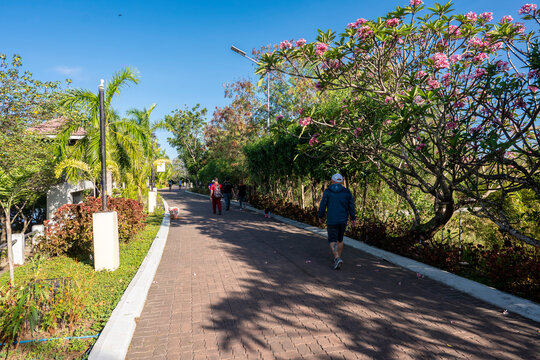 Iloilo City, Philippines - The riverside boulevard along the Iloilo River, popular with joggers.