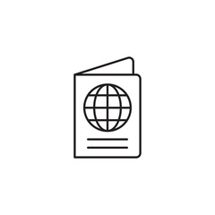 PassPort Icon - Minimalist Line Art Icon