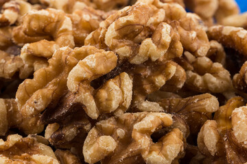 Walnut nut closeup