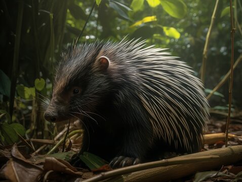 The Charming Quills Of The Long-tailed Porcupine