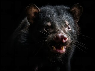 The Fierce Intensity of the Tasmanian Devil in Wilderness