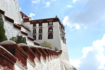   landmark of the famous Potala Palace in Lhasa, Tibet 