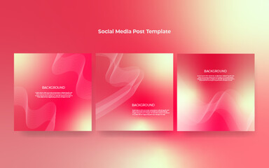 Pink Elegant Abstract Social Media Post Template