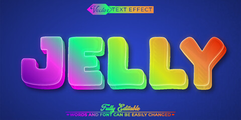 Colorful Jelly Editable Text Effect Template