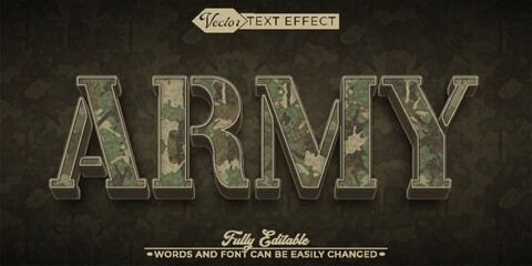 Army Camouflage Editable Text Effect Template