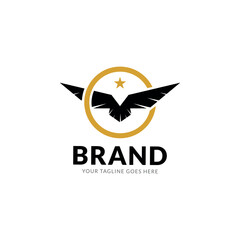 Wings Logo abstract design vector template Wings Logo. 