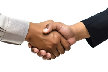 Handshake between two man, AI generated