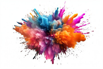Multicolored xplosion, AI generated