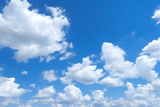 Blue sky and cloud, AI generated