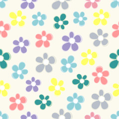 Fototapeta premium I love you Mum seamless pattern