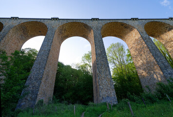 Fototapeta na wymiar Fauvettes viaduct in the Yvette valley. Île-de-France region