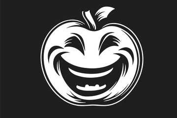 face of an apple illustration 
