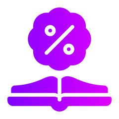 percentage gradient icon