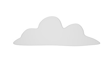 cloud computing concept on white