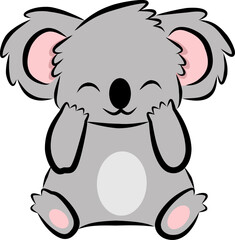 Cute koala vector illustration