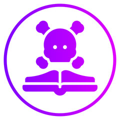 satanic gradient icon