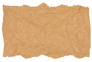 isolated photo of old blank brown grunge paper banner
