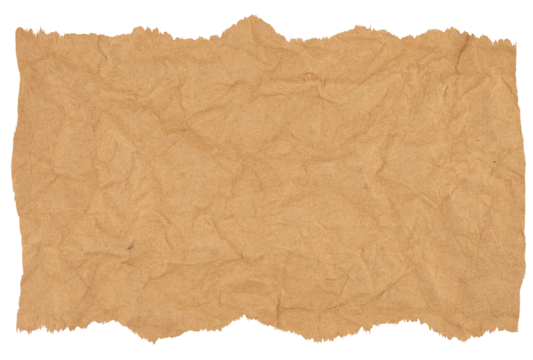 isolated photo of old blank brown grunge paper banner