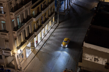 Night view of Havana's neighborhoods from the rooftops