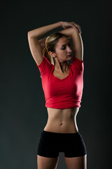 Fitness portrait, young woman