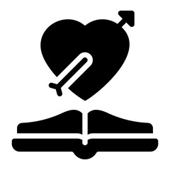 romance glyph icon