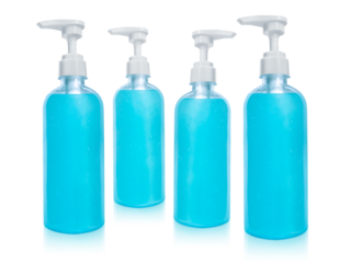 Alcohol gel sanitizer hand gel cleaners anti Bacteria virus transparent background