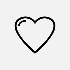 Heart Icon - Vector, Love Sign and Symbol for Design, Presentation, Website or Apps Elements
