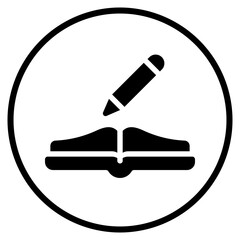 writing glyph icon