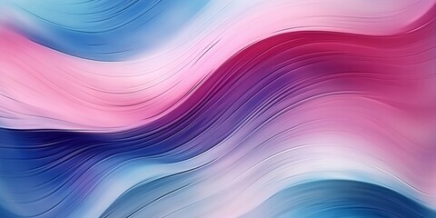 Abstract pink blue wavy with blurred light curved lines background. illustration. neutral, color stripes, background. soft pastel color. wave background. generative ai.