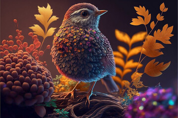 Creative world of new creatures, animals, fantasy land, magical anatomy, colorful universe, door of dreams, Generative AI