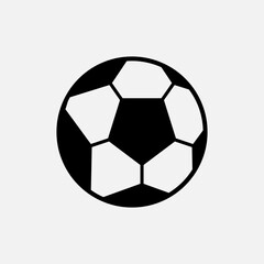 Soccer Ball Icon. Football Element Vector, Sign and Symbol for Design, Presentation, Website or Apps Elements.      